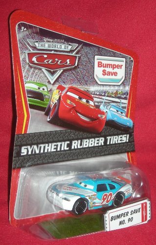 Disney / Pixar CARS Movie 1:55 Die Cast Car Motor Speedway of the South #90 Bumper Save Synthetic Rubber Tires Exclusive von Disney