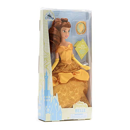 Disney Beauty & The Beast Belle Gold Dress 28cm Classic Doll Figure & Pendant von Disney