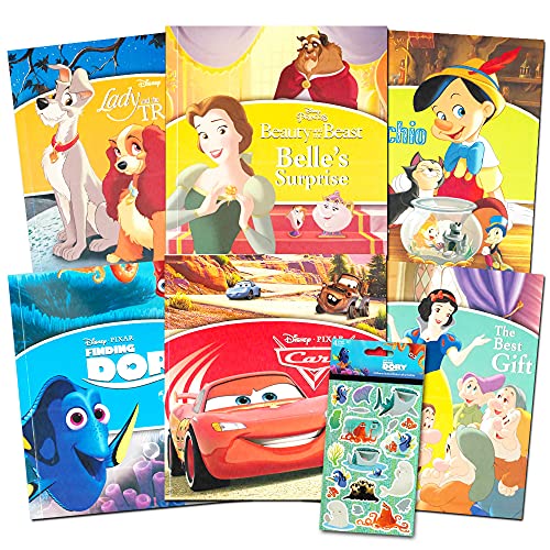 Disney Bedtime Stories Bücher für Kleinkinder, Kinder, 6 Stück mit Findet Dory, Die Schöne und das Biest, Schneewittchen und mehr von Disney