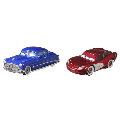 Disney Cars 3, Doc Hudson & Cruisin' Lightning McQueen, 2er-Pack, Maßstab 1:55, Die-Cast von Disney