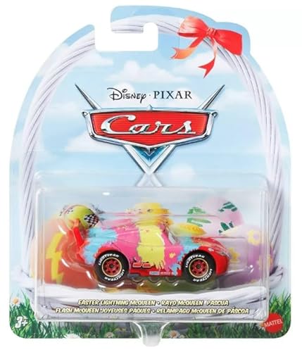 Disney Cars Easter Collection Easter Lightning McQueen Druckguss-Fahrzeug im Maßstab 1:55 von Disney