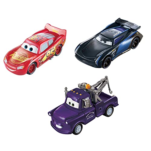 Disney Pixar Cars GPB03 - Farbwechsel Fahrzeuge 3er-Pack mit Lightning McQueen, Hook und Bobby Swift, Geschenk für Kinder ab 3 Jahren von Disney Pixar Cars