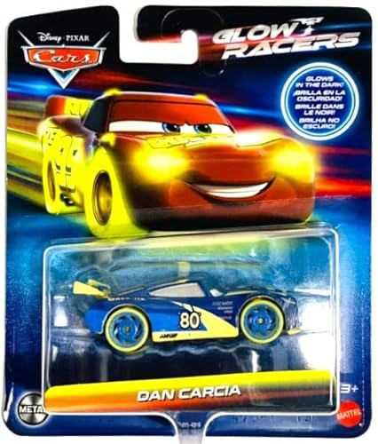 Disney Cars Glow Racers Dan Carcia Druckguss-Fahrzeug im Maßstab 1:55 von Disney