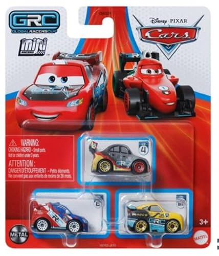 Disney Cars Mini Racers 3er Pack (Grc Racers 3 Raoul CaRoule, Max Schnell und Cruz Ramirez) von Disney