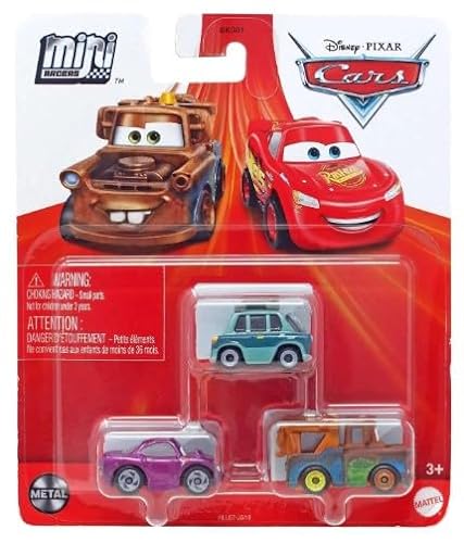 Disney Cars Mini Racers 3er-Pack (Professor Z, Mater, Holley Shiftwell) von Disney