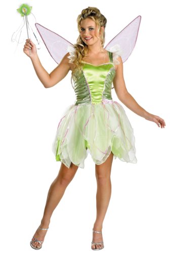 Disney Disguise Fairies Tinker Bell-Kostüm für Damen, Grün, Größe 40-42, Grün, Large 12-14 von Disney