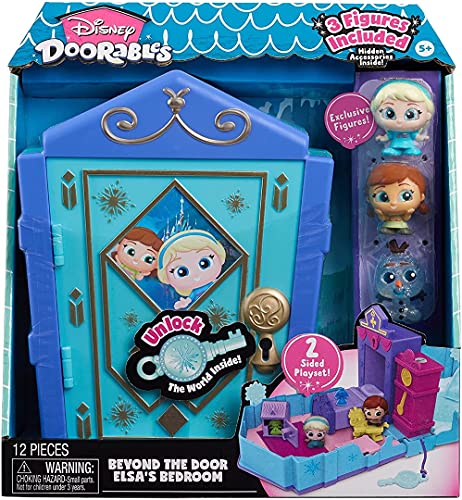 Disney Doorables JPL44672 Tür Spielset Elsas Schlafzimmer, Mehrfarbig von Disney