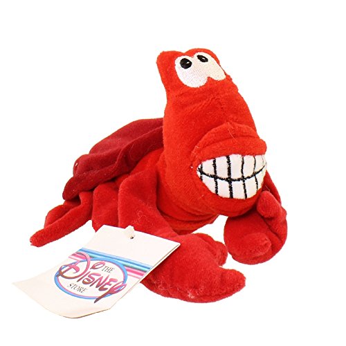 Disney Exclusive Little Mermaid Mini Bean Bag Plush - SEBASTIAN the Crab 8" L by Disney von Disney