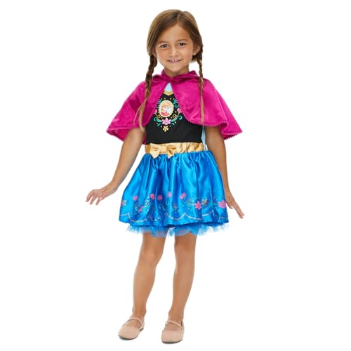 Disney Frozen Elsa Anna Girls Costume Dress with Hooded Cape von Disney