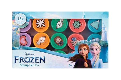 Disney Frozen Stempel Set 15X | ELSA und Anna Spielzeug für Kinder ab 3 Jahren | Eiskönigin Stempelset Bastelset für Mädchen Frozen Kreativ Set für Kindergeburtstag und Schule Disney Frozen Stempel Set 15X | ELSA und Anna Spielzeug für Kinder ab 3 Jahren | Eiskönigin Stempelset Bastelset für Mädchen Frozen Kreativ Set für Kindergeburtstag und Schule von Disney