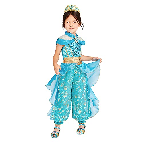 Disney Jasmine Costume for Girls – Aladdin, Size 4 Green von Disney