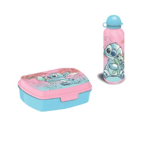 Disney KL88449 Stitch Lunch Set, Mehrfarbig von Disney