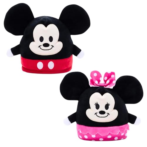 Disney Mickey und Minnie Maus 10 cm wendbar, superweiches Plüschtier von Disney