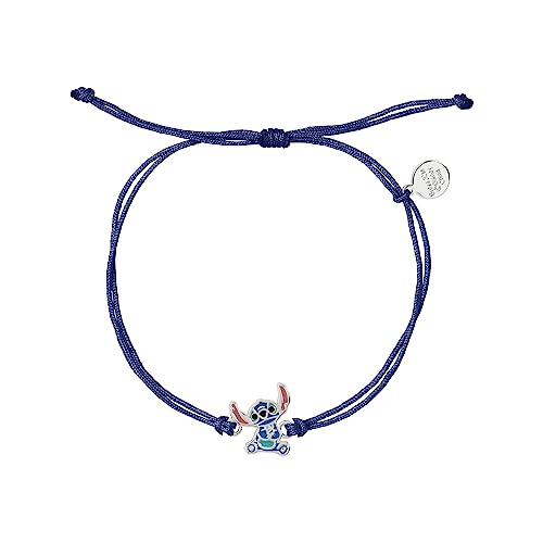 Disney Lilo and Stitch Adjustable Blue Zinc Bracelet One Size, Zinc von Disney