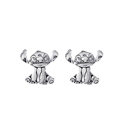 Disney Lilo & Stitch Silver Plated Stitch Stud Earrings von Disney