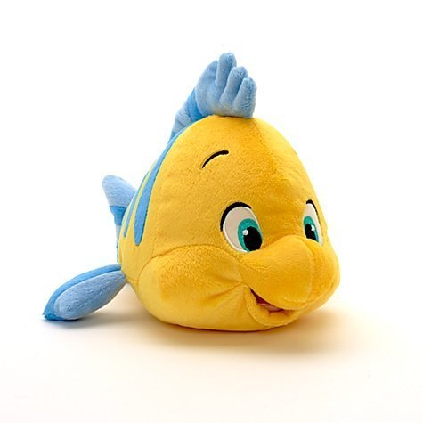 Disney Little Mermaid Flounder Small Soft Plush Toy 11" von Disney