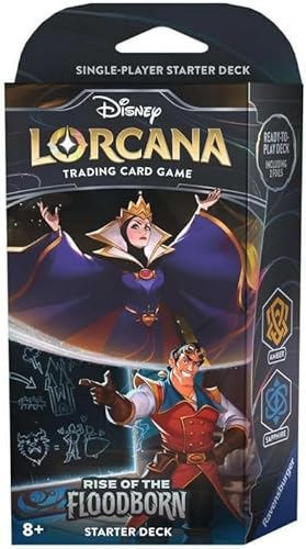 Disney Lorcana TCG - Rise of The Floodborn Amber and Sapphire Starter Deck von Disney