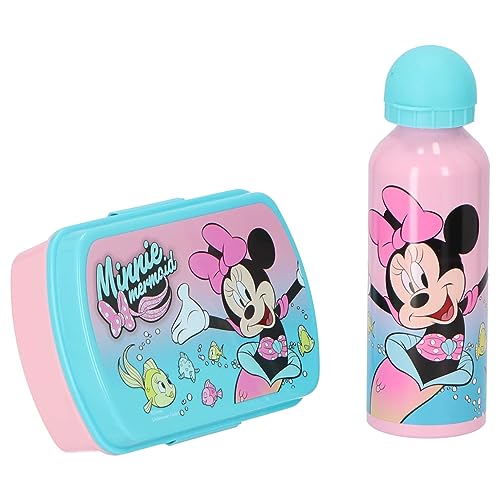 Disney Blister Sandwichera + Cantimplora aluminio Minnie 500ml von Disney