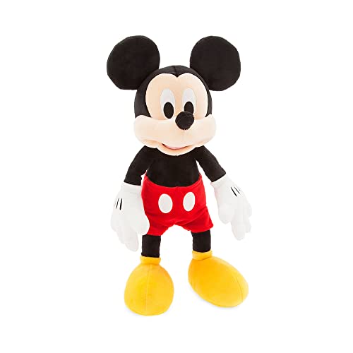 Disney Store Mittelgroße Stoffpuppe Micky Maus, 45 cm /17", Kultfigur mit unverkennbaren gestickten Gesichtszügen, für alle Altersstufen geeignet von Disney