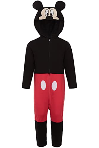 Disney Mickey Mouse Baby Boys' Zip-Up Hooded Costume Coverall von Disney