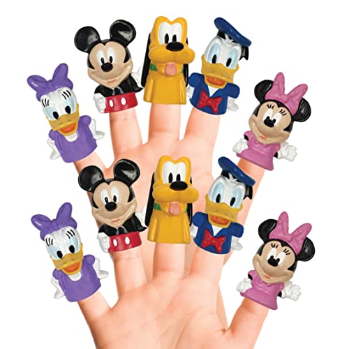 Disney Mickey Mouse & Friends Bath Finger Puppets, 10 Pc - Bath Toys, Easter Basket Fillers, Easter Gifts von Disney