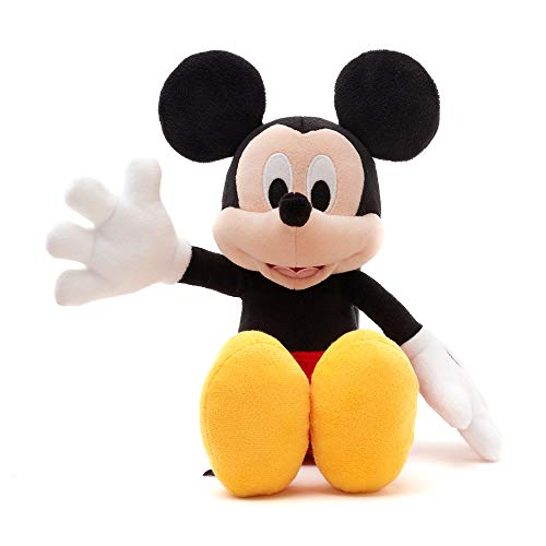 Disney Store Kleines Kuscheltier Micky Maus, 33 cm / 12", Kultfigur klassischen aufgestickten Gesichtszügen, für alle Altersstufen geeignet von Disney Store