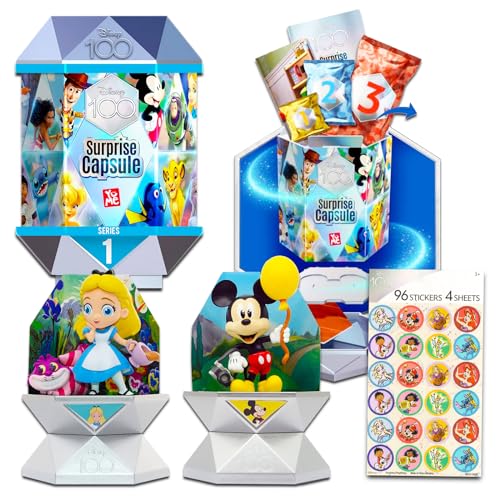 Disney Mystery-Figur für Kinder – Bündel mit Disney 100 Überraschungskapseln mit Figur und Zubehör plus Aufklebern | Disney 100 Sammlerstücke für Kinder, Erwachsene von Disney