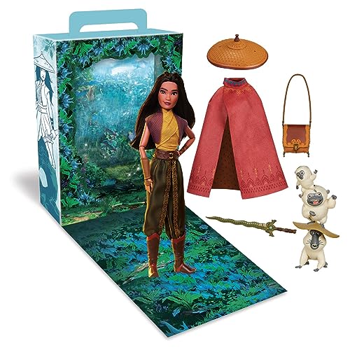 Disney Offizieller Store Princess Story Doll (Raya), 27,9 cm, inkl. Malbuch und zusätzlichem Kleid, Prinzessin Puppe mit klassischem Outfit, Prinzessinnen-Spielzeug für Mädchen von Disney