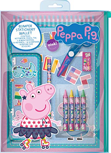 Disney PEBSW2 Peppa Pig Schreibwaren-Set, braun, Stationery Wallet von Disney