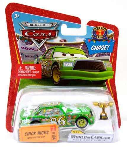 Disney Pixar Cars Chick Hicks mit Kolbenbecher 1:55 Chase Druckguss-Fahrzeug von Disney