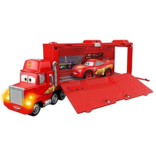 Disney Pixar Cars HHL85 - Disney und Pixar's Cars Track Talkers Mack, Lightning McQueen's Hauler, mit Lichtern und Geräuschen, Spielzeug Geschenk für Kinder ab 3 Jahren von Disney