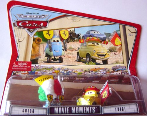 Disney Pixar Cars Movie Moments Guido & Luigi mit Ferrari Gear - OVP von Disney