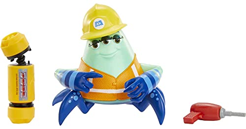 Disney Pixar GXK86 - Monster bei der Arbeit Cutter Actionfigur, Spielfigur aus Disney Plus zum Sammeln mit Zubehör, ca. 12 cm groß, Spielzeug ab 3 Jahren von Mattel