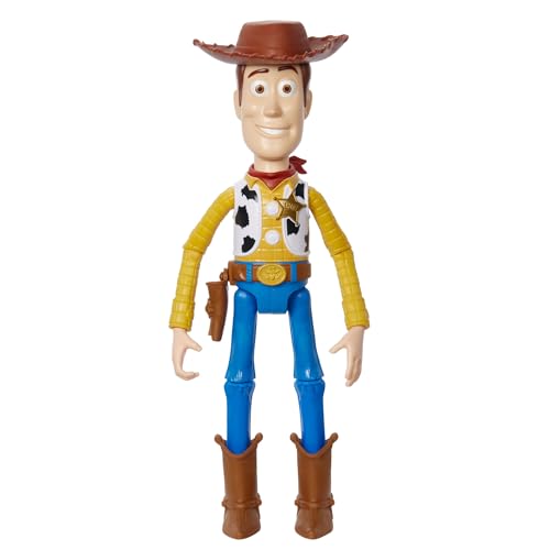 Mattel Disney Pixar -Große Disney Pixar Woody-Actionfigur, ca. 31 cm, super bewegliche, detailgetreue Sammelfigur aus Toy Story, Spielzeug für Kinder ab 3 Jahren HFY26 von Mattel