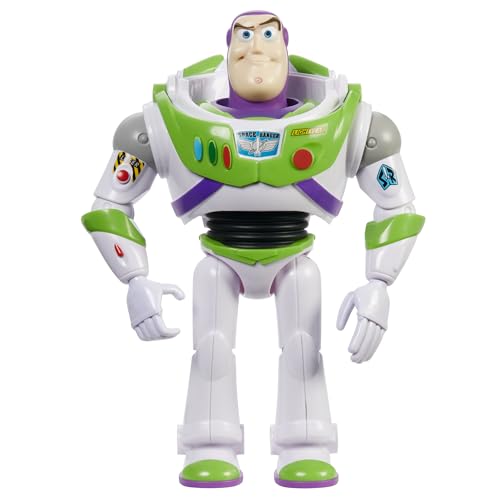 Mattel Große Disney Pixar Buzz Lightyear-Actionfigur, ca. 31 cm, super bewegliche, detailgetreue Sammelfigur aus dem Toy Story Space-Film, ab 3 Jahren, HFY27 von Mattel