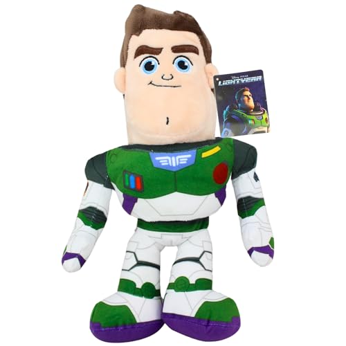 Disney Pixar Lightyear Plüschtier, super weich, Geschenk, Qualität, bestickt, 33 cm, Buzz Lightyear von Disney