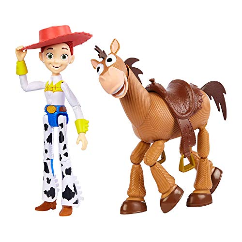 Disney Pixar Toy Story GJH82 - Jessie und Bully 2er-Pack, Charakterfiguren zum Film, superbeweglich, mit detailgetreuen Gesichtsausdrücken, Spielzeug Geschenk für Kinder ab 3 Jahren von Disney