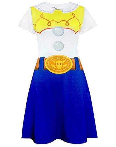 Disney Pixar Toy Story Kleid Jessie Character Damen Kostüm Outfit, Weiß, S von Disney