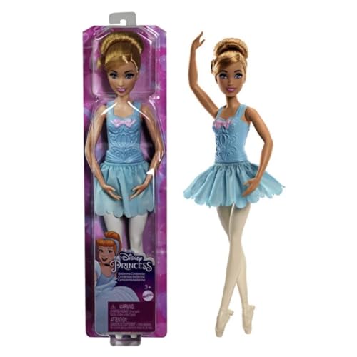 Disney Prinzessin Ballerina Cinderella Puppe für Mädchen ab 3 Jahren von Disney