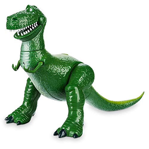 Disney Store Interaktive sprechende Actionfigur Rex aus Toy Story, 30cm/12, mit über 11 englischen Sätzen, Dinosaurier Spielzeug, interagiert mit Anderen Figuren, Hals & Schwanz beweglich, ab 3Jahren von Disney Store