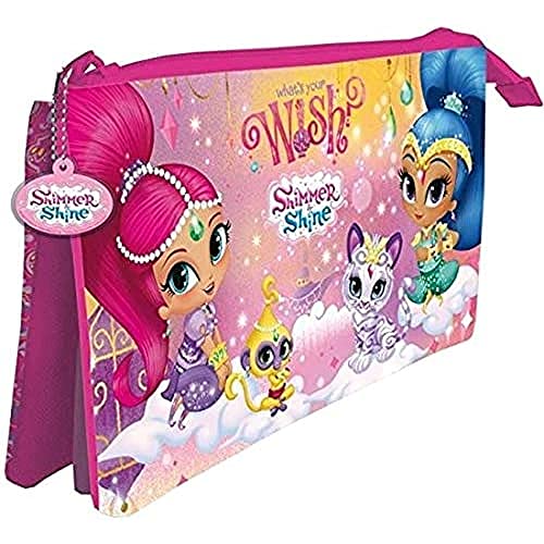 Disney – Shimmer Federmäppchen mit 3 Fächern, ast6966, 12 x 22 cm von Disney