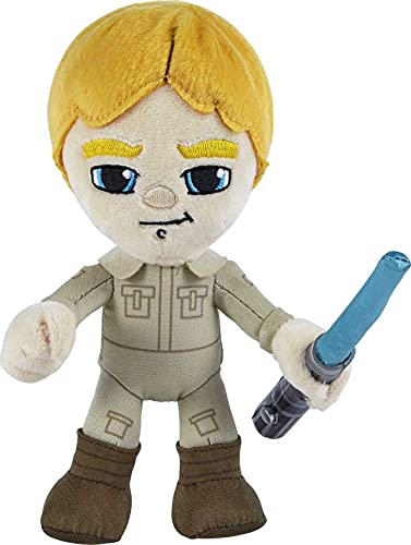 Disney Star Wars GXB32 - Luke Skywalker Plüschfigur (ca. 19 cm) mit aufleuchtendem Lichtschwert, weich, zum Sammeln für Filmfans und Kinder ab 3 Jahren von Star Wars