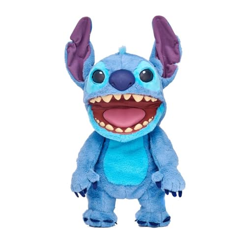 Disney Stitch Puppetronic by Real FX von Lilo & Stitch, elektronisches Plüschtier, 45 cm, 100+ Kombinationen von Aktionen und Klängen, realistisches Spielzeug mit Sensoren und Reaktionen, ab 6 Jahren Disney Stitch Puppetronic by Real FX von Lilo & Stitch, elektronisches Plüschtier, 45 cm, 100+ Kombinationen von Aktionen und Klängen, realistisches Spielzeug mit Sensoren und Reaktionen, ab 6 Jahren von Disney