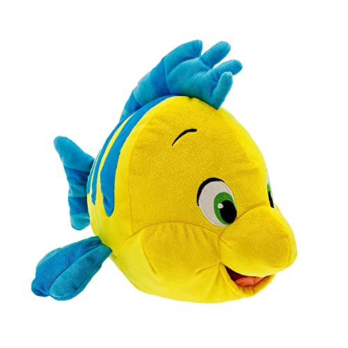 Disney Store Offiziell Fabius Mittleres Kuscheltier, Arielle, die Meerjungfrau, 34,5cm, Ariels Bester Freund, Kuschelfisch mit Gestickten Details und Schimmerndem Finish, Geeignet ab 0 Jahren von Disney Store