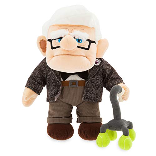 Disney Store Carl Plüschtier, mittelgroß, Pixar Up, 36 cm, aus weichem Stoff, gestickte Gesichtszüge und trägt sein klassisches Outfit, komplett mit witzigem Gehstock von Disney