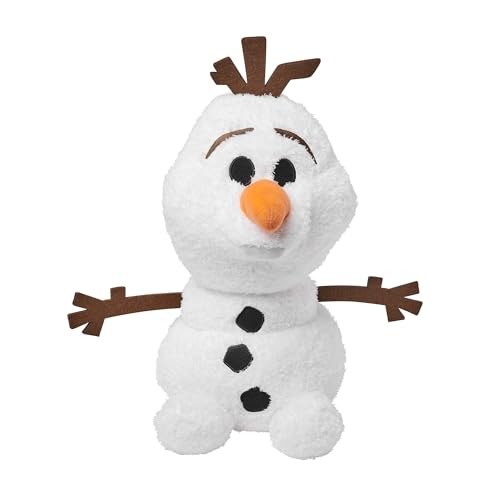 Disney Store Offizieller Olaf Gewichtsmittelgroßes Kuscheltier, Die Eiskönigin, 39 cm, Plüschfigur mit Herausnehmbarem Gewichtsbeutel, Geeignet ab Geburt von Disney Store