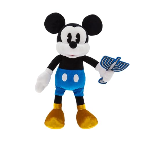 Disney Store Official Mickey Mouse Chanukkah Plush - 15-Inch Toy Celebrating Festival of Lights - Traditional Design with Menora - Perfect for Fans, Collectors, and Families von Disney