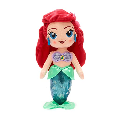 Disney Store Arielle-Kuschelpuppe, Arielle, die Meerjungfrau, 37 cm, Kuschelpuppe für Kinder der Unterwasserprinzessin mit gestickten Gesichtszügen und schimmernder Flosse von Disney Store