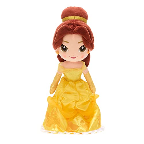 Disney Store Offizielle mittelgroße Belle-Kuschelpuppe für Kinder, Die Schöne und das Biest, 36 cm, Kuschelpuppe der Prinzessin im typischen Kleid mit klassischer Frisur und Stickereien von Disney Store