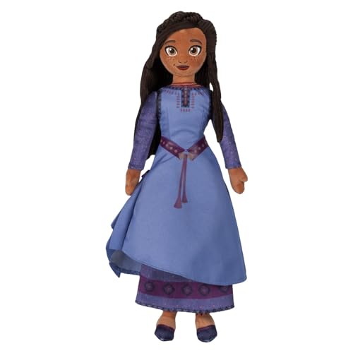 Disney Store Offizielle Asha Plüschpuppe von Wish – detailliertes 43,2 cm weiches Spielzeug – perfektes Sammlerstück Geschenk für Fans & Kinder – bezauberndes Charakter-Design von Disney